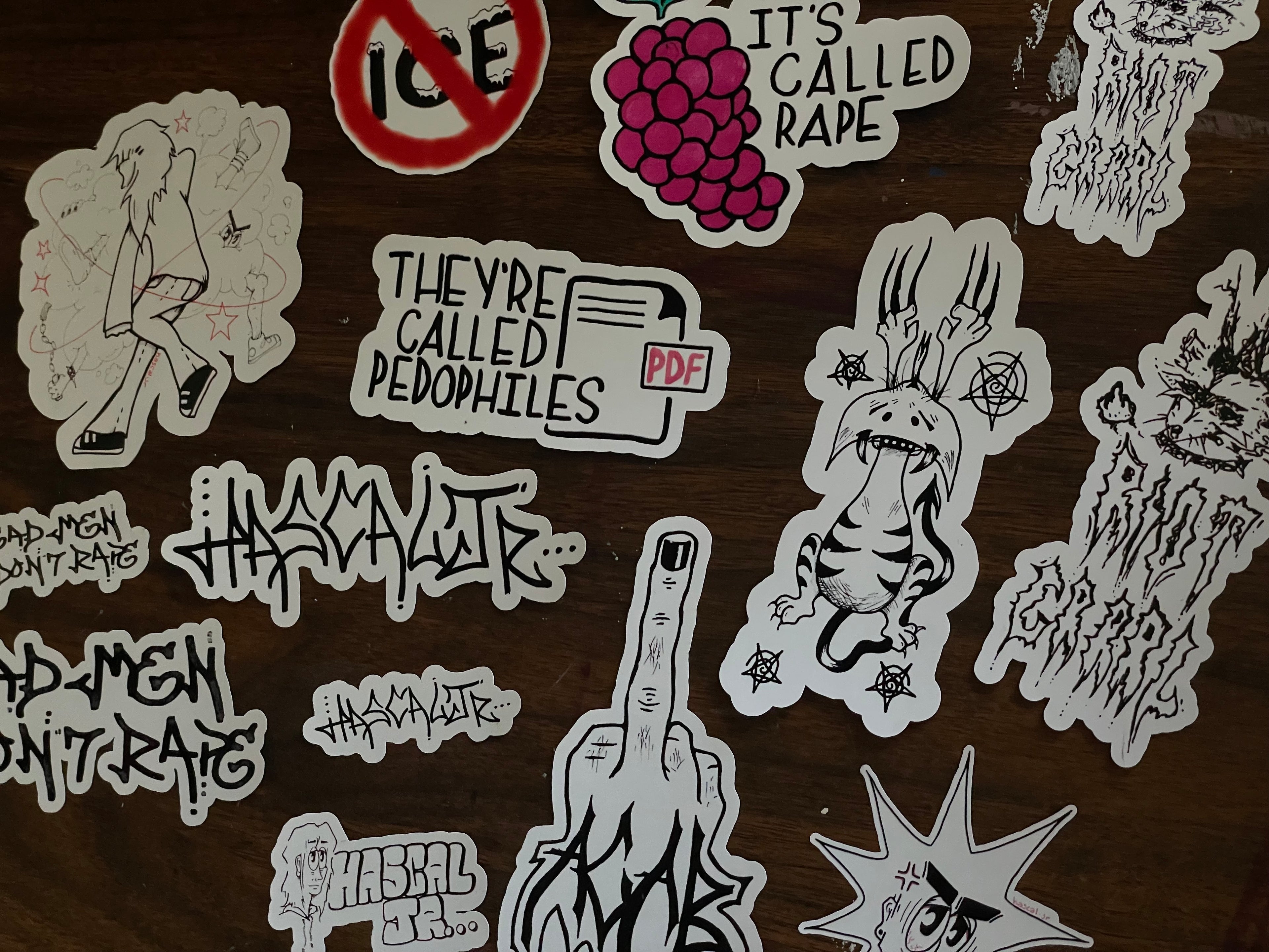 Mystery sticker pack