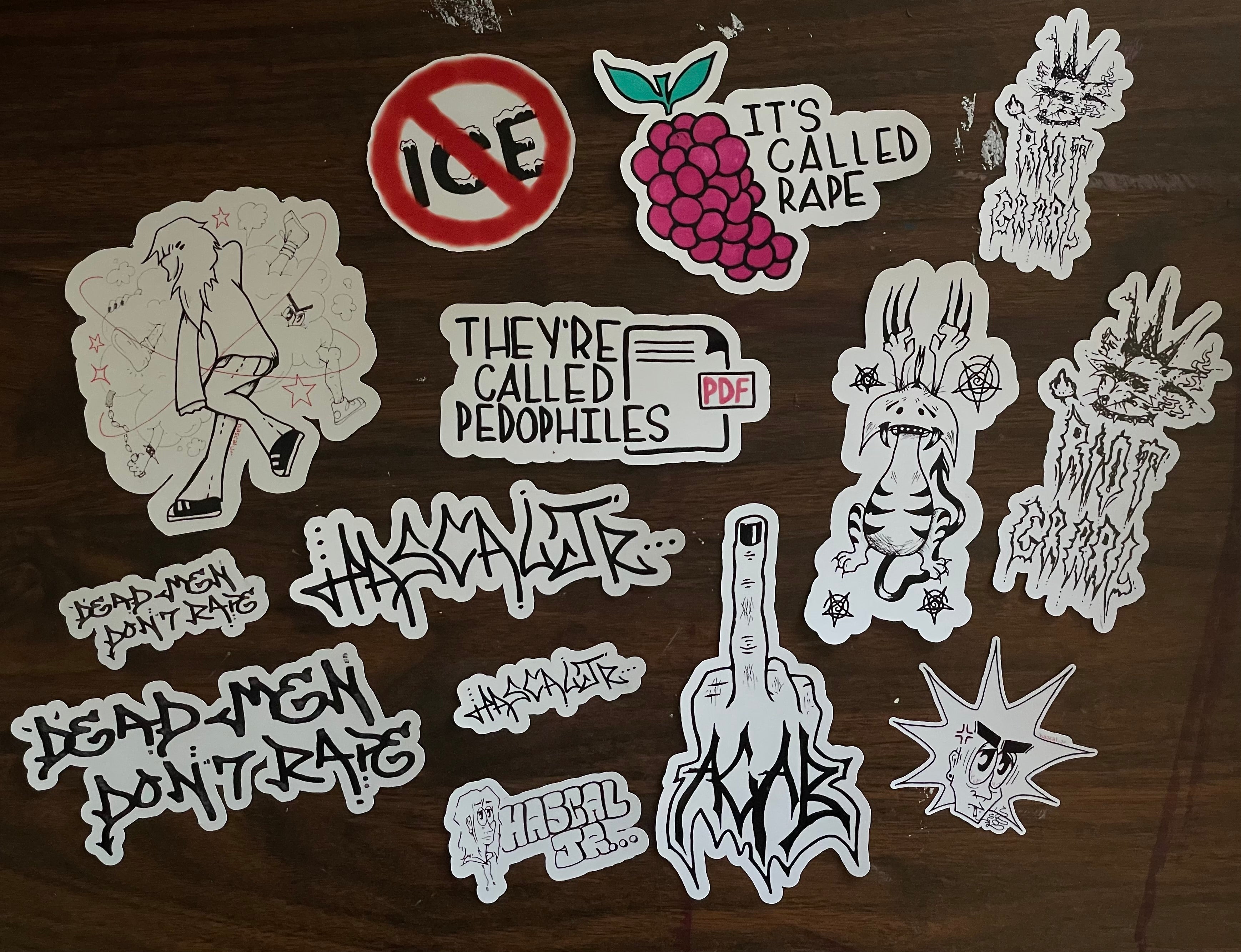 Mystery sticker pack